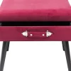KARE Design FOOT STOOL DRAWER RED - KARE> Sgabello