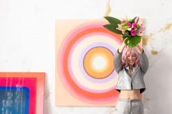 KARE Design Immagine su tela Tendency Circle rosa 120x120cm - KARE></noscript> Quadri