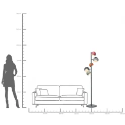 KARE Design Lampada a stelo Calotta Antico 5 - KARE> Lampade Da Terra