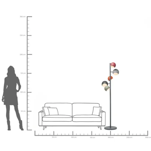 KARE Design Lampada a stelo Calotta Antico 5 - KARE> Lampade Da Terra
