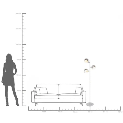 KARE Design Lampada A Stelo Calotta Cromato - KARE> Lampade Da Terra