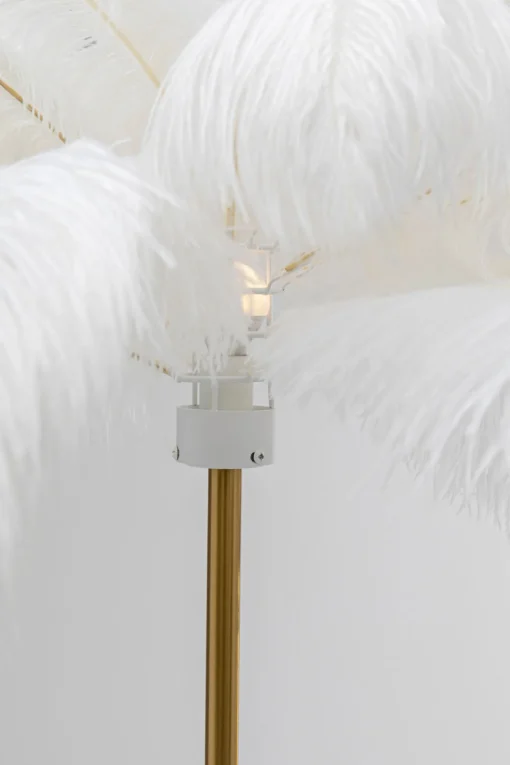 KARE Design Lampada a stelo Feather Palm bianco 165cm - KARE> Lampade Da Terra