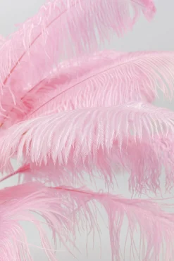 KARE Design Lampada a stelo Feather Palm pink 165cm - KARE></noscript> Lampade Da Terra