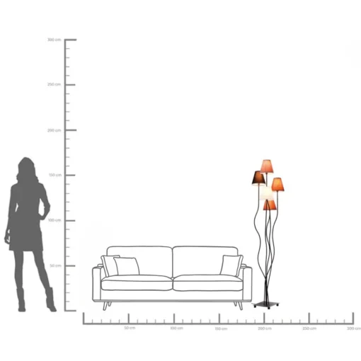 KARE Design Lampada A Stelo Flexible Mocca Cinque - KARE> Lampade Da Terra