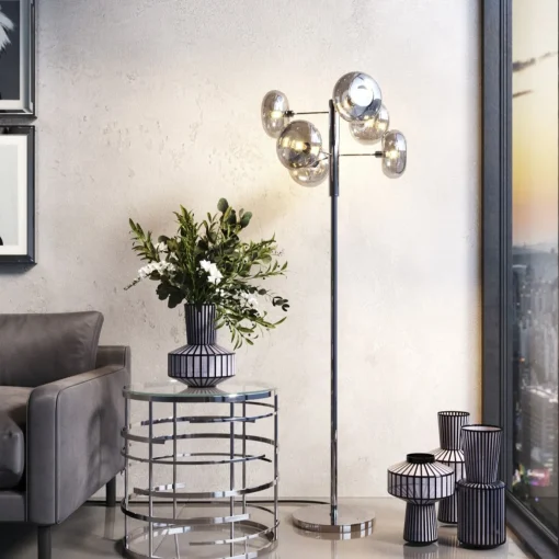 KARE Design Lampada a stelo Headlight cromato 163cm - KARE> Lampade Da Terra