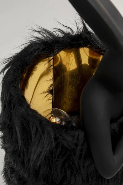 KARE Design Lampada da tavolo Animal Rabbit Fur nero/oro 50cm - KARE> Lampade Da Tavolo