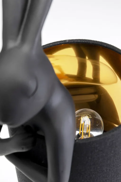 KARE Design Lampada da tavolo Animal Rabbit nero opaco 50cm - KARE> Lampade Da Tavolo