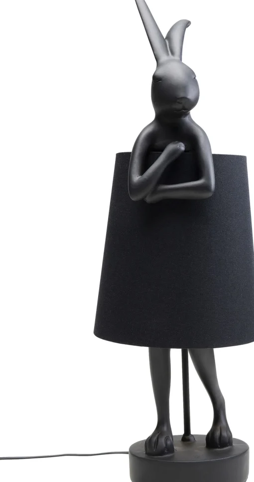 KARE Design Lampada da tavolo Animal Rabbit nero opaco 68cm - KARE> Lampade Da Tavolo