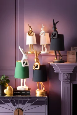 KARE Design Lampada da tavolo Animal Rabbit nero opaco 68cm - KARE></noscript> Lampade Da Tavolo