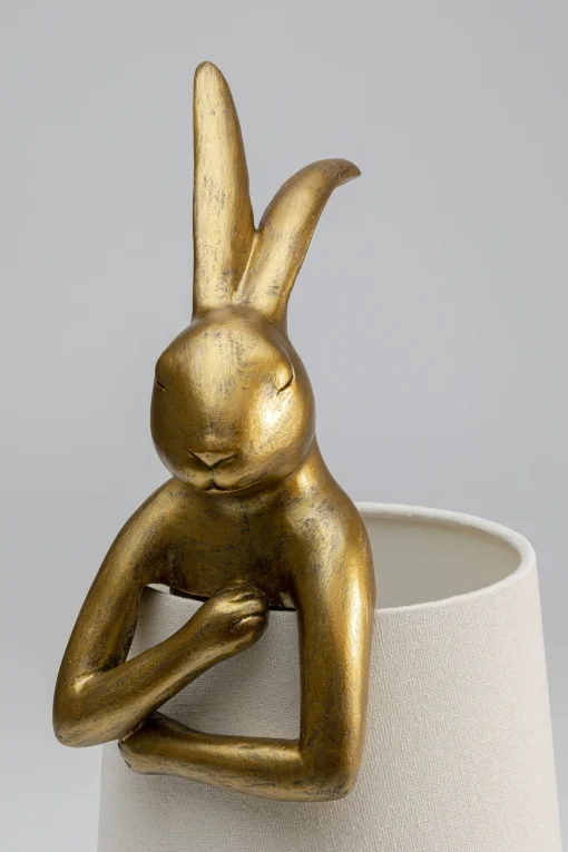 KARE Design Lampada da tavolo Animal Rabbit oro/bianco 50cm - KARE> Lampade Da Tavolo