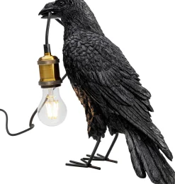 KARE Design Lampada da tavolo Animal Corvo nero opaco - KARE></noscript> Lampade Da Tavolo