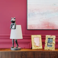 KARE Design Lampada Da Tavolo Animal Frog Grigio - KARE> Lampade Da Tavolo