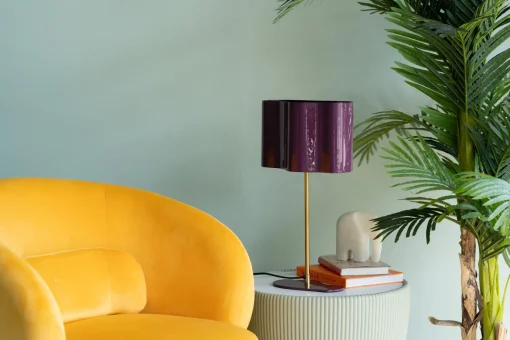 KARE Design Lampada da tavolo Cloudy ovale prugna 49cm - KARE> Lampade Da Tavolo