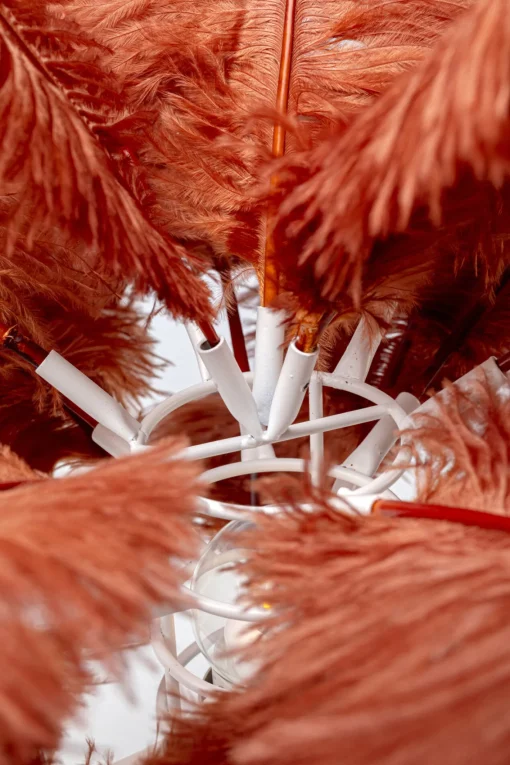 KARE Design Lampada da tavolo Feather Palm Rusty Red 60cm - KARE> Lampade Da Tavolo