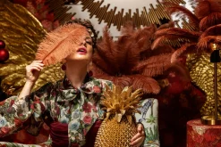 KARE Design Lampada da tavolo Feather Palm Rusty Red 60cm - KARE></noscript> Lampade Da Tavolo