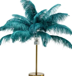 KARE Design Lampada da tavolo Feather Palm verde 60cm - KARE> Lampade Da Tavolo