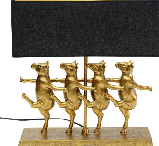 KARE Design Lampada da tavolo Mucche Danzanti Nero - KARE> Lampade Da Tavolo