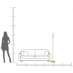 KARE Design Lampada da terra Allegra Gold 165cm - KARE></noscript> Lampade Da Terra