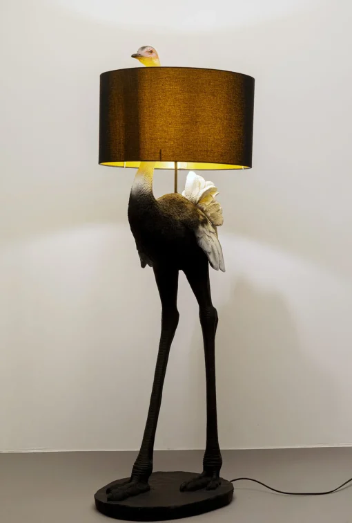 KARE Design Lampada da terra Animal Ostrich 147cm - KARE> Lampade Da Terra