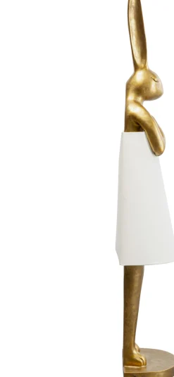 KARE Design Lampada da terra Animale Coniglio Oro/Bianco 150cm - KARE> Lampade Da Terra