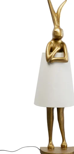 KARE Design Lampada da terra Animale Coniglio Oro/Bianco 150cm - KARE> Lampade Da Terra