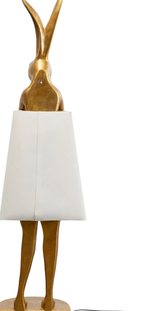 KARE Design Lampada da terra Animale Coniglio Oro/Bianco 150cm - KARE> Lampade Da Terra