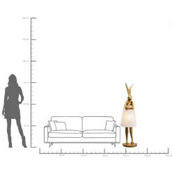 KARE Design Lampada da terra Animale Coniglio Oro/Bianco 150cm - KARE></noscript> Lampade Da Terra