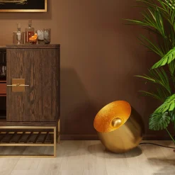 KARE Design Lampada da terra Apollon Smooth oro Ø50cm - KARE> Lampade Da Terra