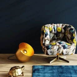 KARE Design Lampada da terra Apollon Smooth oro Ø35cm - KARE></noscript> Lampade Da Terra