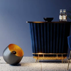 KARE Design Lampada da terra Apollon Smooth nero Ø50cm - KARE> Lampade Da Terra