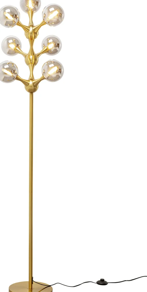 KARE Design Lampada da terra Atomic Balls Brass 174cm - KARE> Lampade Da Terra