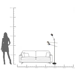 KARE Design Lampada da terra Bola Trio160cm - KARE> Lampade Da Terra