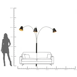 KARE Design Lampada da terra Cappellino nero Matt - KARE></noscript> Lampade Da Terra