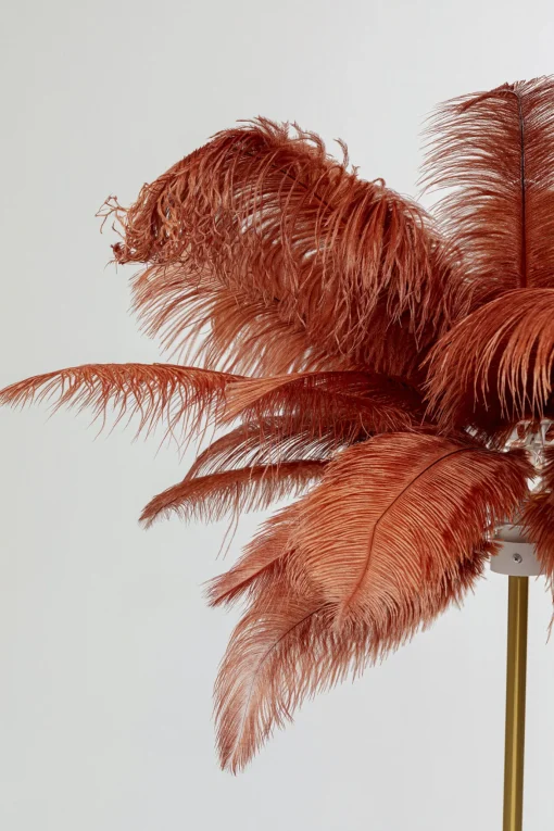 KARE Design Lampada da terra Feather Palm Rusty Red 165cm - KARE> Lampade Da Terra
