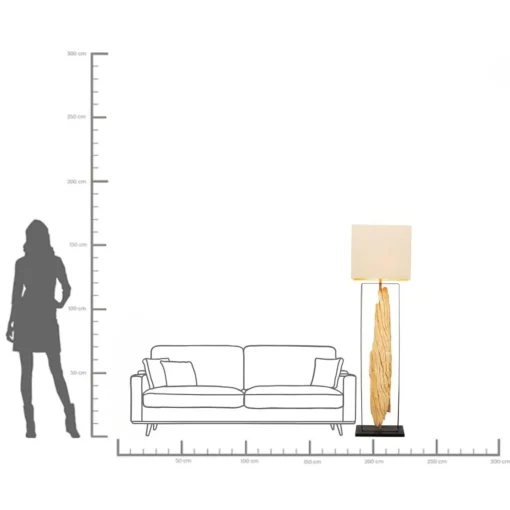KARE Design Lampada da terra Lamp Nature Stem - KARE> Lampade Da Terra