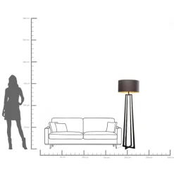 KARE Design Lampada da terra Timon Nero 160cm - KARE> Lampade Da Terra