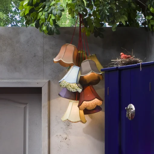 KARE Design Lampadario a sospensione di design dallo stile liberty - Saloon Flowers 9 luci - KARE> Lampadari E Lampade A Sospensione