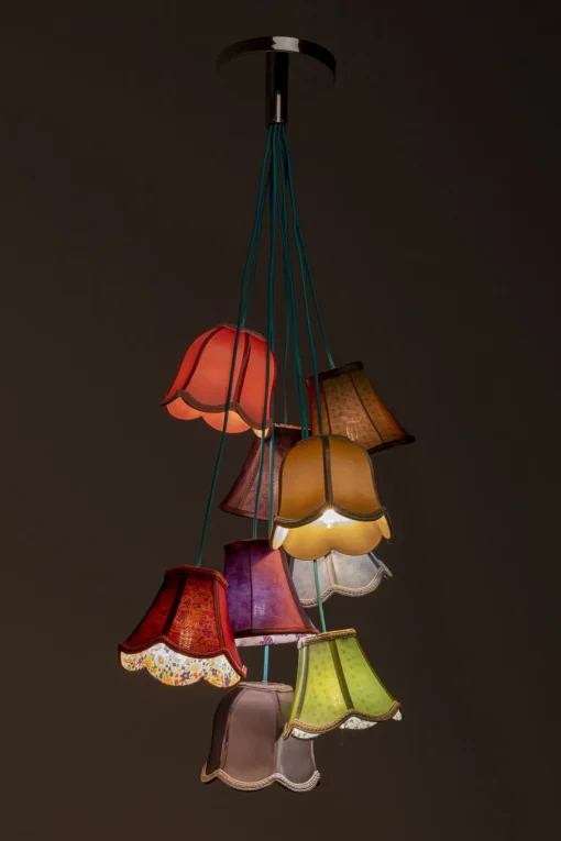 KARE Design Lampadario a sospensione di design dallo stile liberty - Saloon Flowers 9 luci - KARE> Lampadari E Lampade A Sospensione