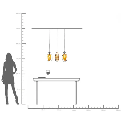 KARE Design Lampadario Diamond Fever Dining nero 67cm - KARE> Lampadari E Lampade A Sospensione