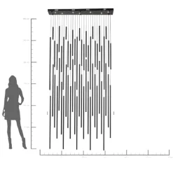 KARE Design Lampadario Living Vegas Deluxe nero opaco LED - KARE></noscript> Lampadari E Lampade A Sospensione