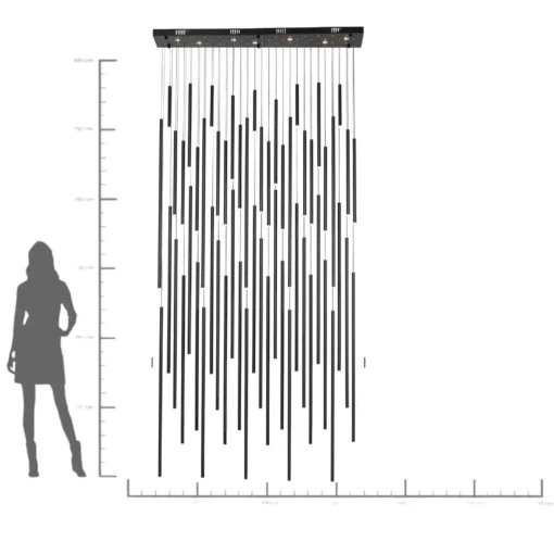 KARE Design Lampadario Living Vegas Deluxe nero opaco LED - KARE> Lampadari E Lampade A Sospensione