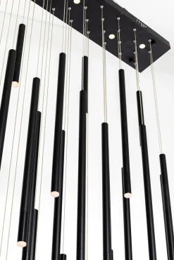 KARE Design Lampadario Living Vegas Deluxe nero opaco LED - KARE></noscript> Lampadari E Lampade A Sospensione