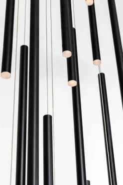 KARE Design Lampadario Living Vegas Deluxe nero opaco LED - KARE></noscript> Lampadari E Lampade A Sospensione