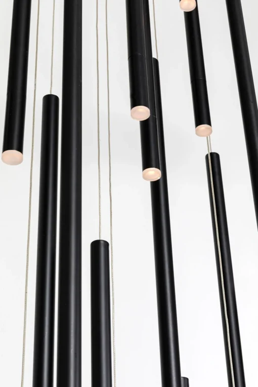 KARE Design Lampadario Living Vegas Deluxe nero opaco LED - KARE> Lampadari E Lampade A Sospensione