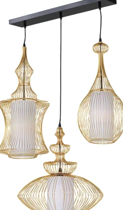 KARE Design LAMPADARIO SWING IRON TRE ORO - KARE></noscript> Lampadari E Lampade A Sospensione