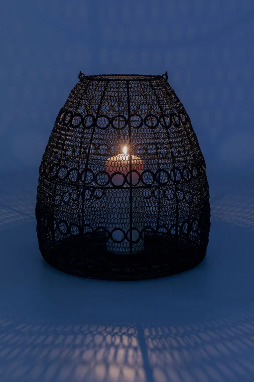KARE Design Lanterna Hayat Cone nero 37cm - KARE> Lanterne