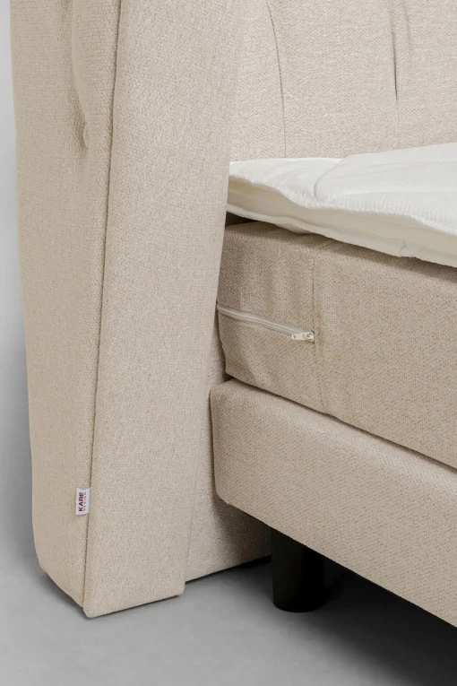 KARE Design Letto boxspring Benito Moon crema 160x200cm - KARE> Letti