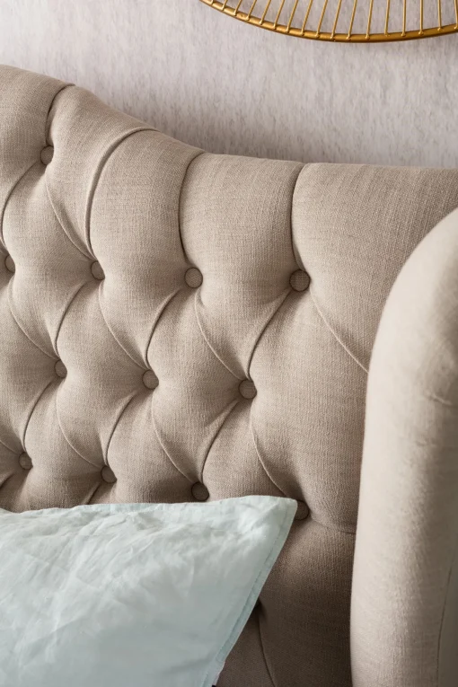 KARE Design Letto City Spirit 160x200 Cm Lino Naturale - KARE> Letti