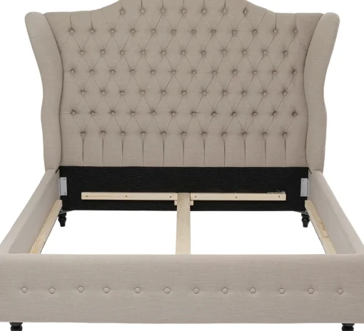 KARE Design Letto City Spirit 160x200 Cm Lino Naturale - KARE> Letti