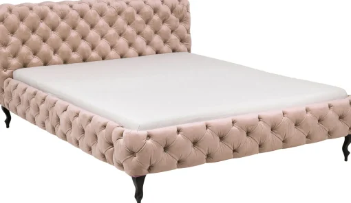 KARE Design Letto Desire velluto ecru 160x200cm - KARE> Letti